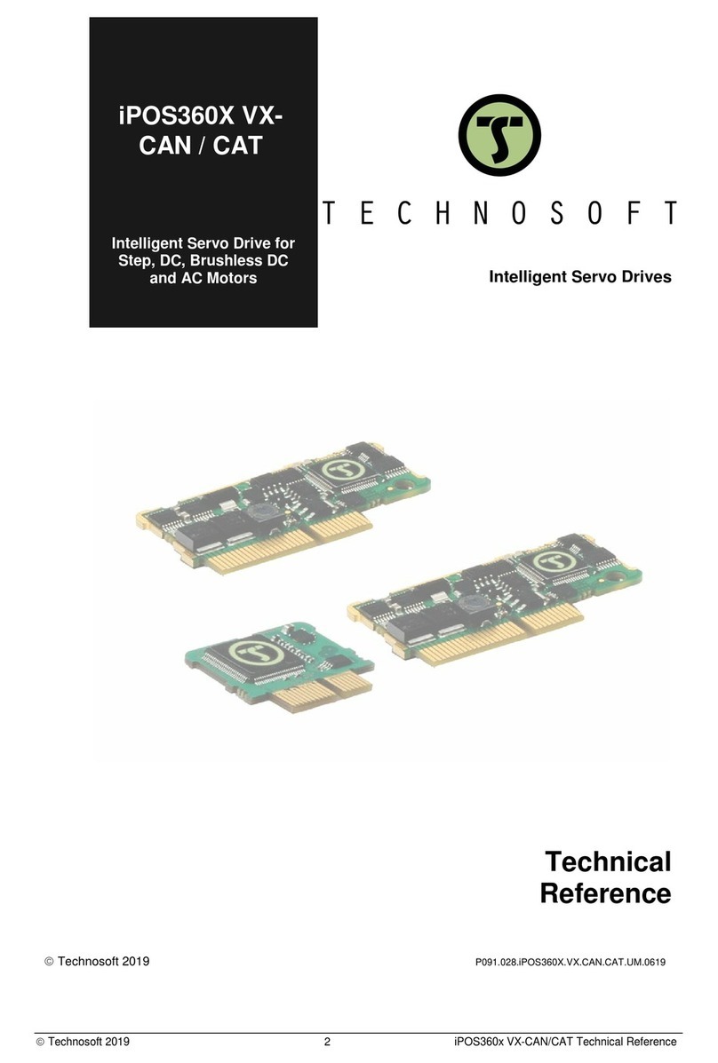 Technosoft iPOS360 VX-CAN Series Use and care manual