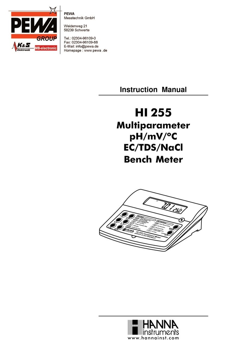Hanna Instruments HI 255 User manual