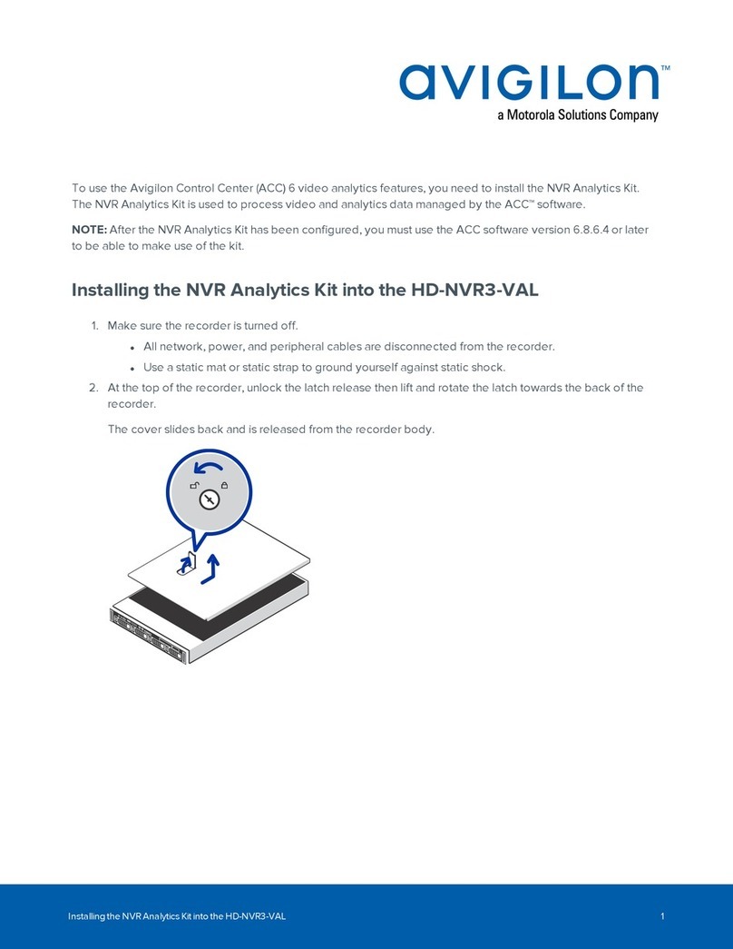 Avigilon NVR Analytics Kit quick start guide