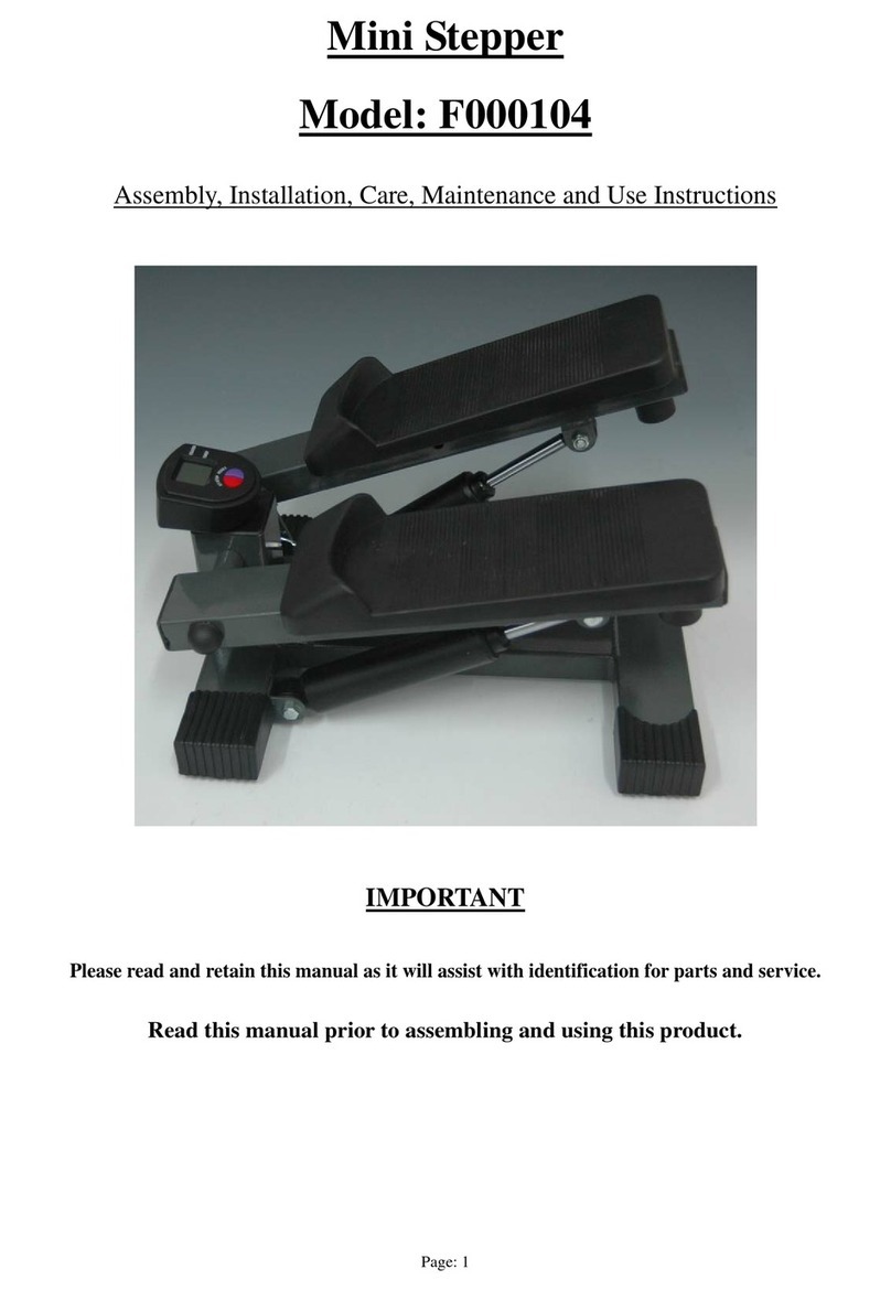 Action Sports F000104 Assembly, Installation, Care, Maintenance, and Use Instructions