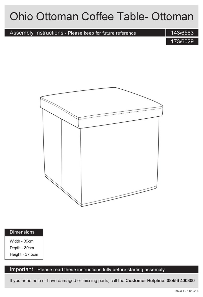 Argos Ohio Ottoman Coffee Table Ottoman 143/6563 Assembly instructions Argos Ohio Ottoman Coffee Table Ottoman 143/6563 Assembly instructions
