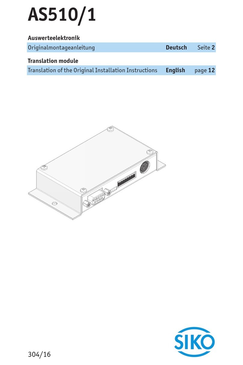 Siko AS510/1 installation instructions