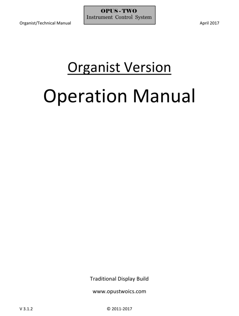 Opus-Two Instrument Control System Operation manual