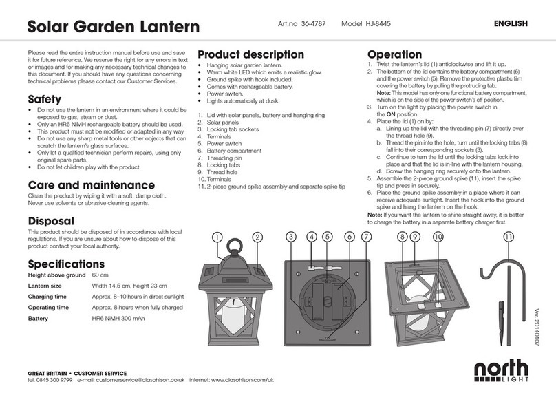 North Light HJ-8445 instruction manual