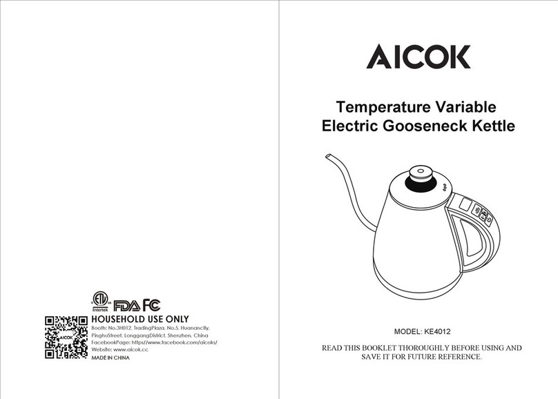 Aicok KE4012 quick start guide