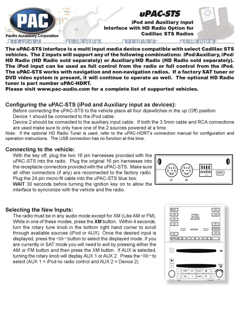 PAC uPAC-STS manual