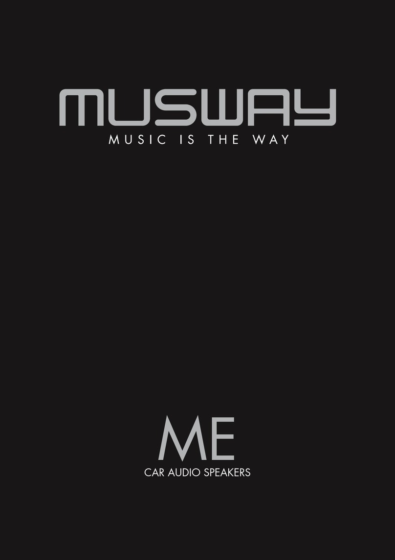 Audiodesign MUSWAY ME Series Installation notes Audiodesign MUSWAY ME Series Installation notes