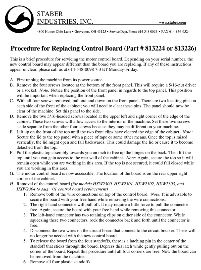 Staber Industries 813224 User manual
