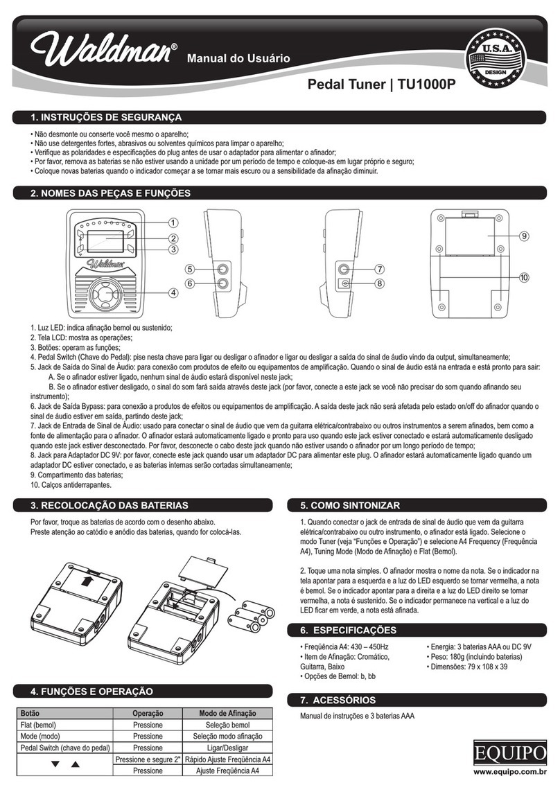 Waldman TU1000P user manual