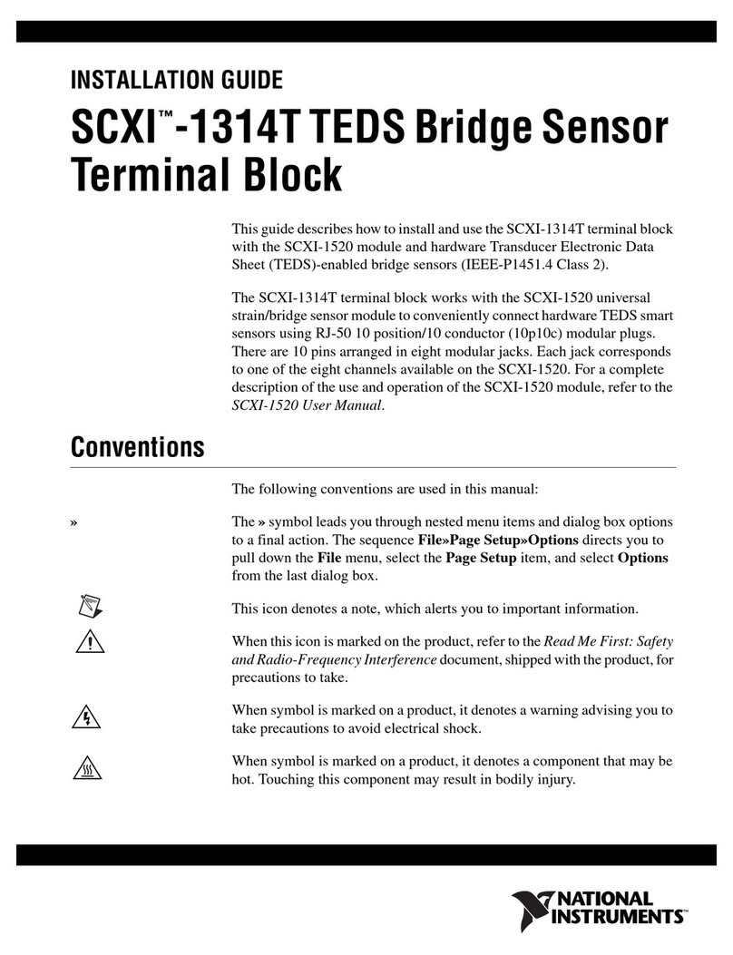 National Instruments SCXI-1314T User manual
