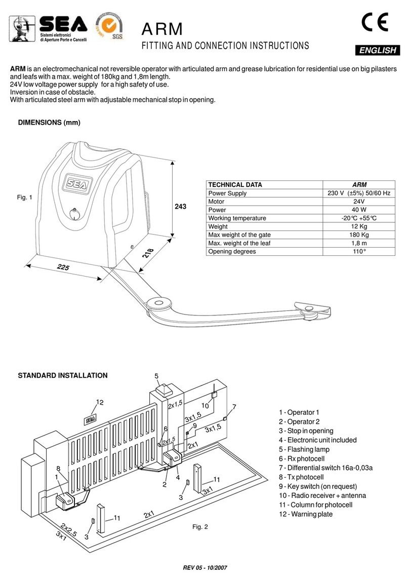 SEA ARM Fitting and Connection Instructions