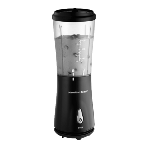 Hamilton Beach 51101 - Single Serve Blender manual