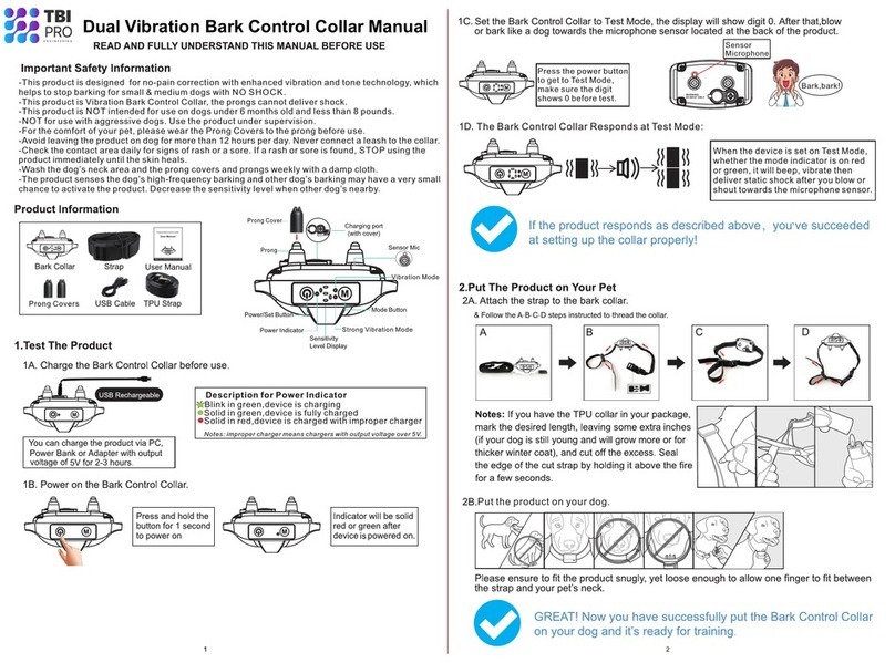 TBI PRO Engineering TBI Bark V7 Pro manual