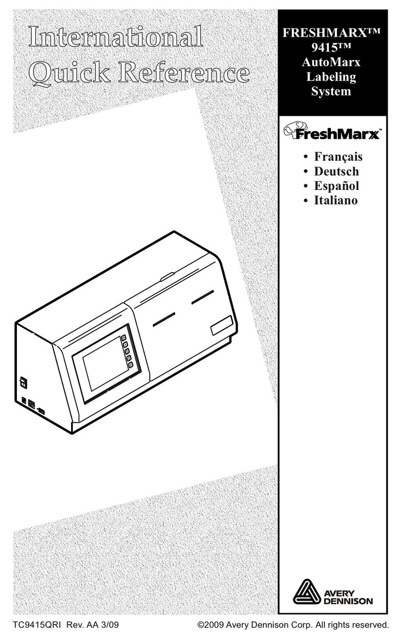 Avery Dennison FRESHMARX 9415 User manual