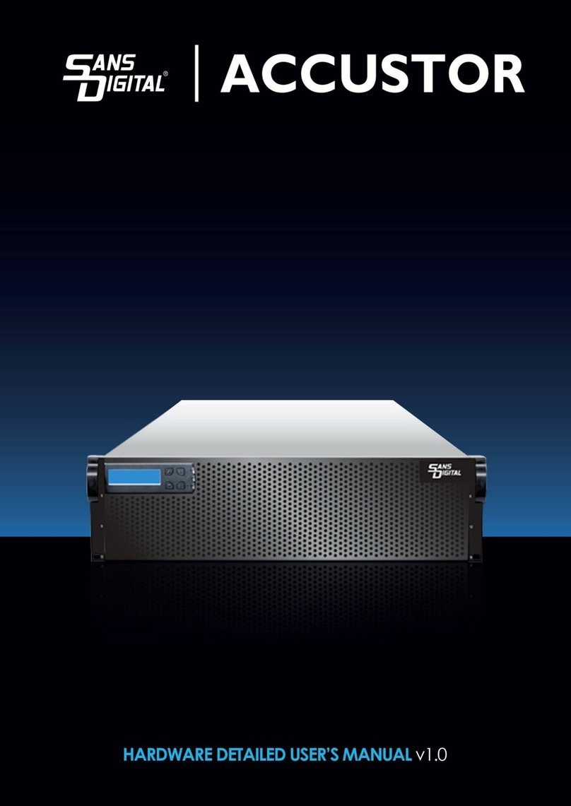 Sans Digital AccuSTOR AS424X12 Operating and maintenance manual