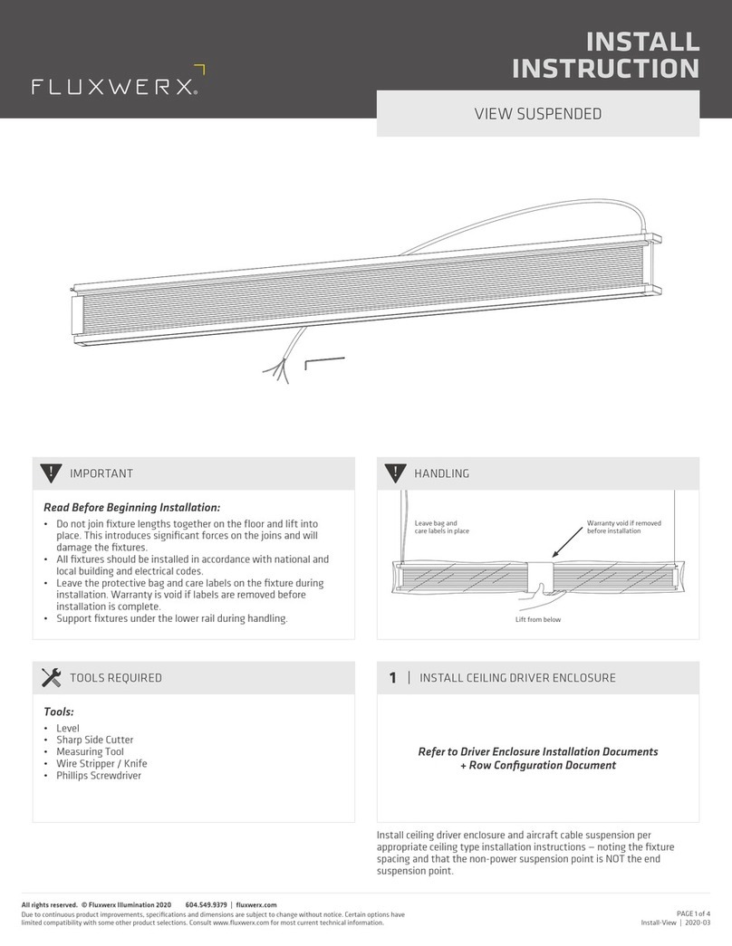 FLUXWERX View Suspended Configuration guide