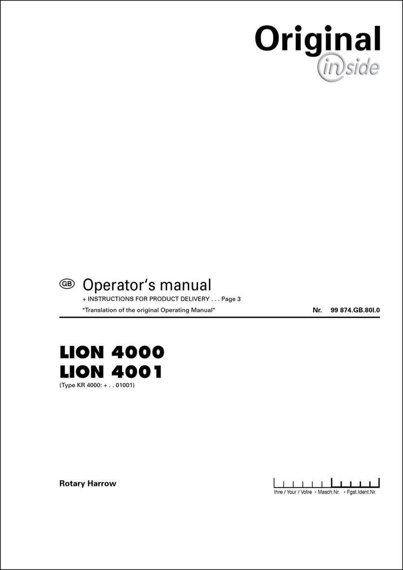 Pottinger LION 4000 Operator's manual