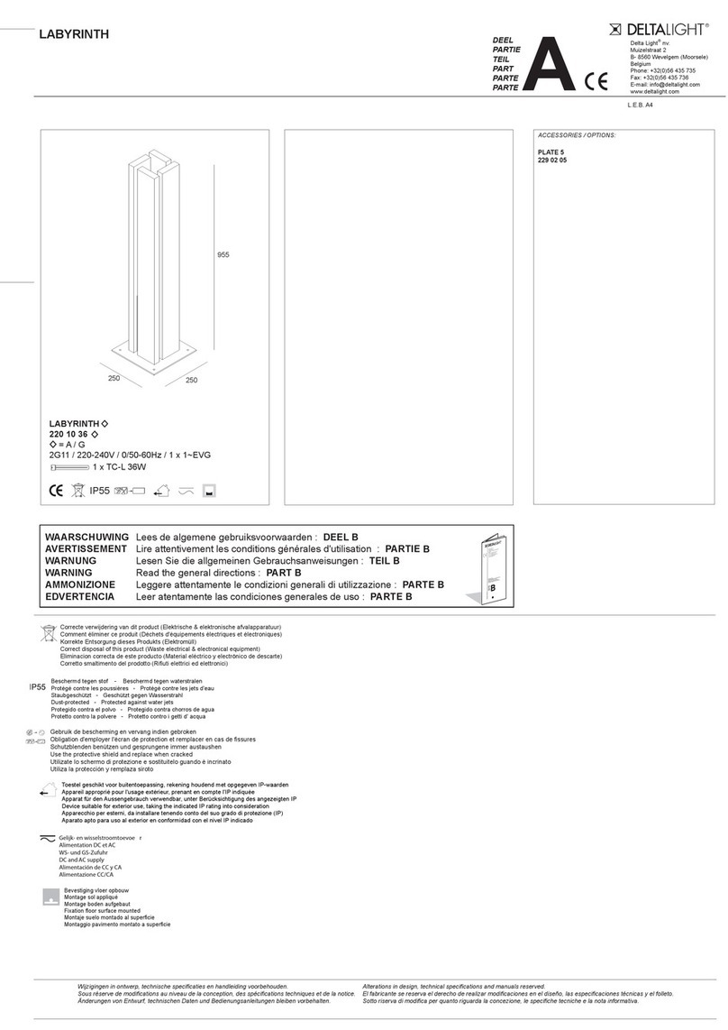 Delta Light LABYRINTH quick start guide Delta Light LABYRINTH quick start guide