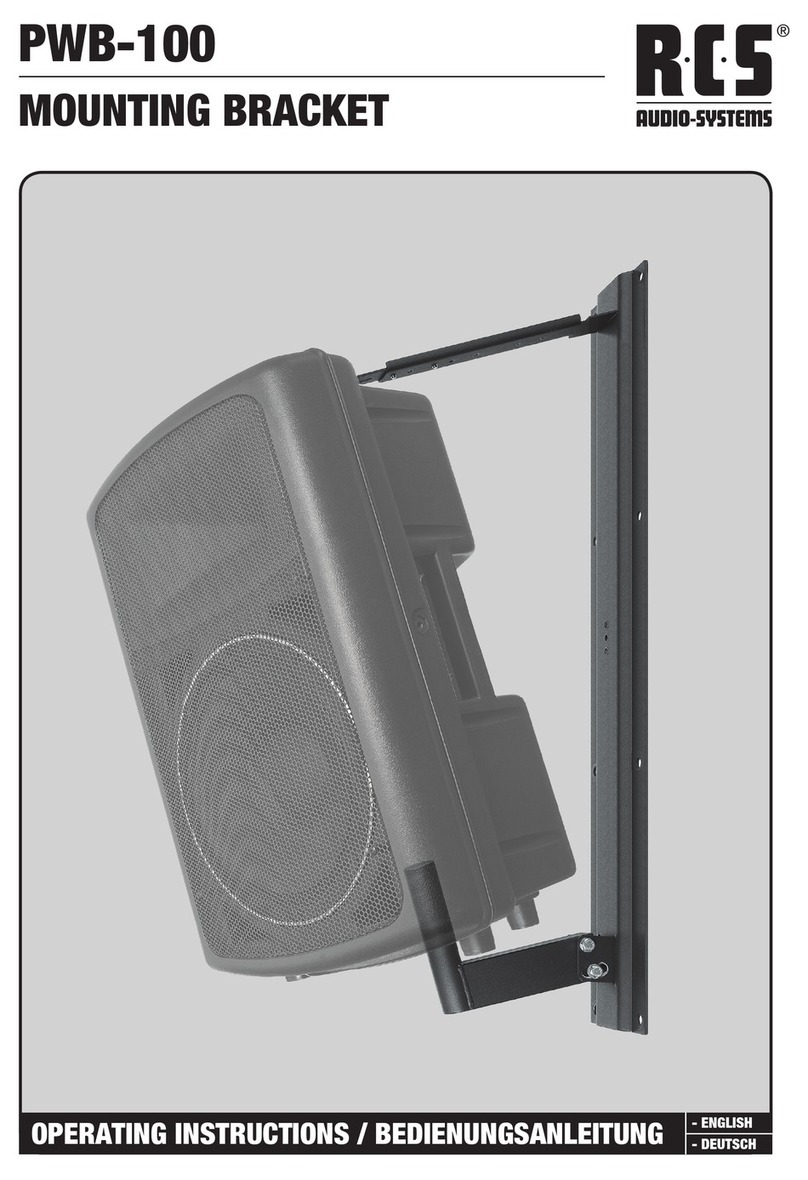 RCS AUDIO-SYSTEMS PWB-100 operating instructions