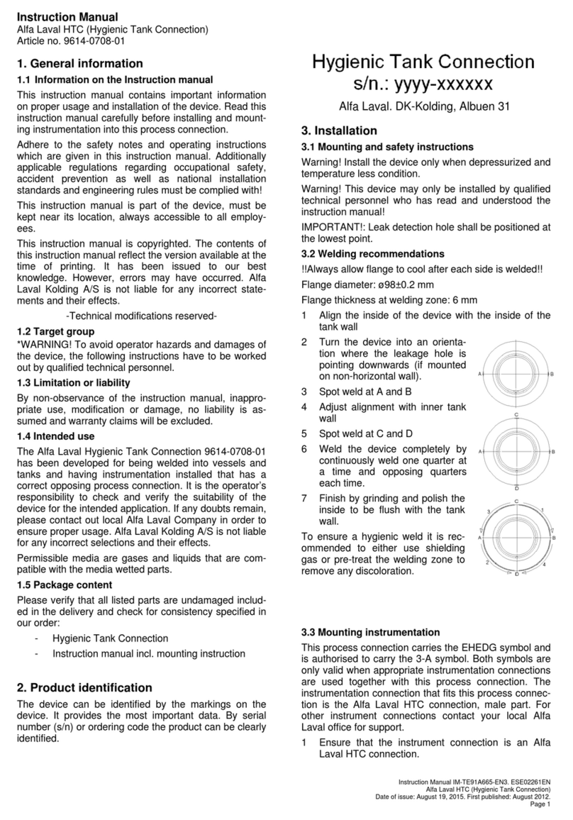 Alfalaval HTC instruction manual