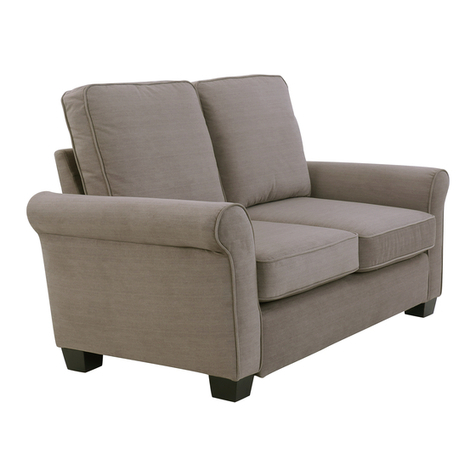 Better Homes and Gardens GRAMERCY 61" Roll Arm Loveseat Assembly instructions
