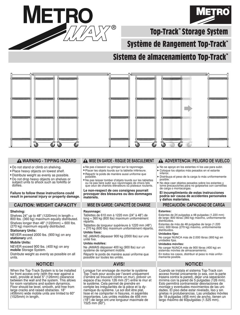 Metro DataVac Max Top-Track User manual
