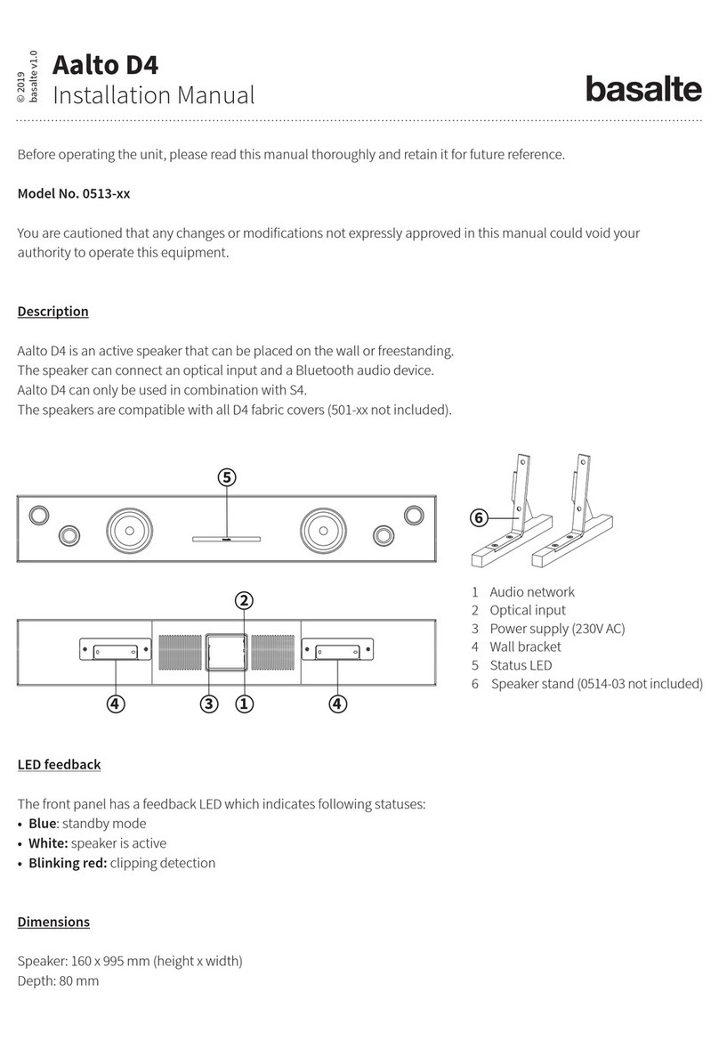 Basalte Aalto D4 installation manual