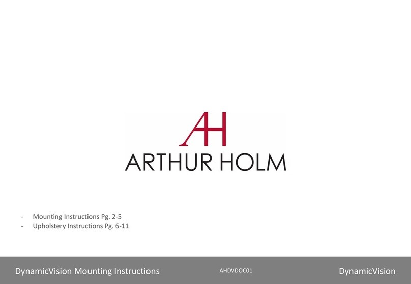 ARTHUR HOLM DynamicVision AHDVDOC01 Mounting instructions