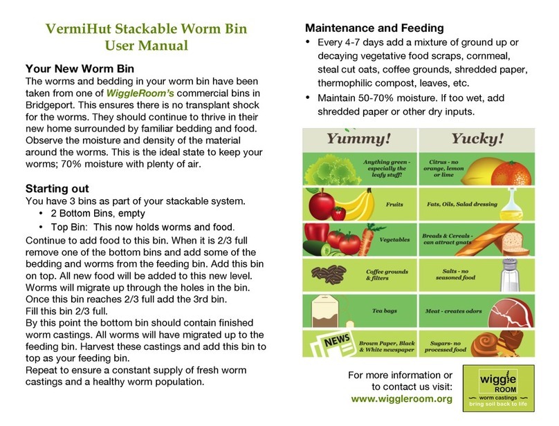 Wiggle Room VermiHut Stackable Worm Bin user manual