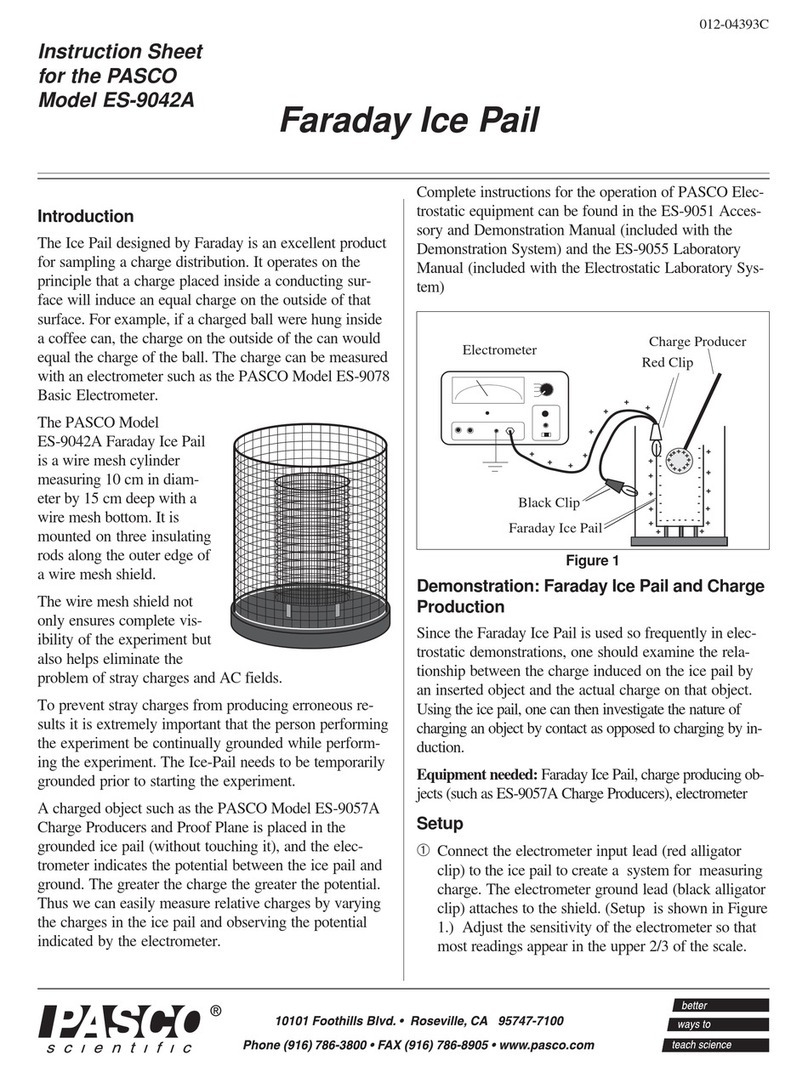 PASCO ES-9042A User manual