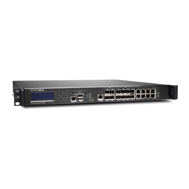 SonicWALL SuperMassive 9200 User manual SonicWALL SuperMassive 9200 User manual