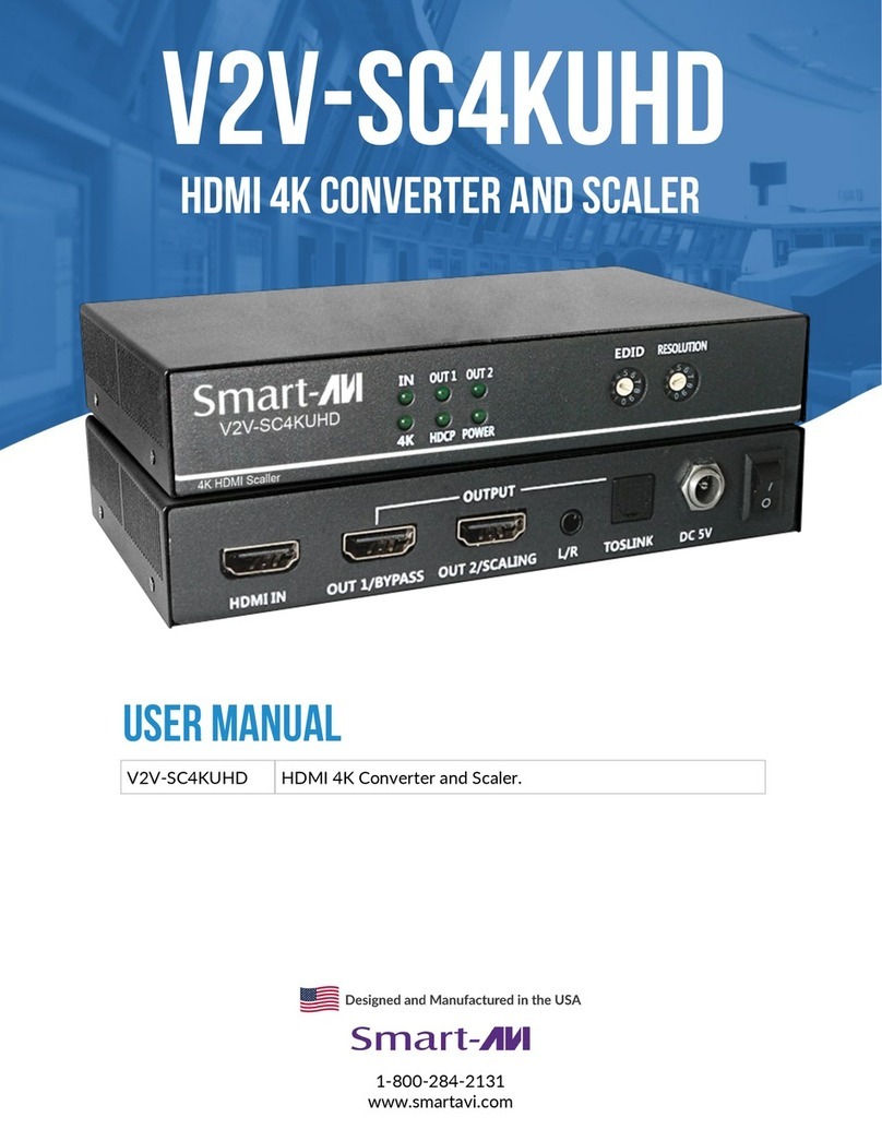 SMART-AVI V2V-SC4KUHD User manual SMART-AVI V2V-SC4KUHD User manual