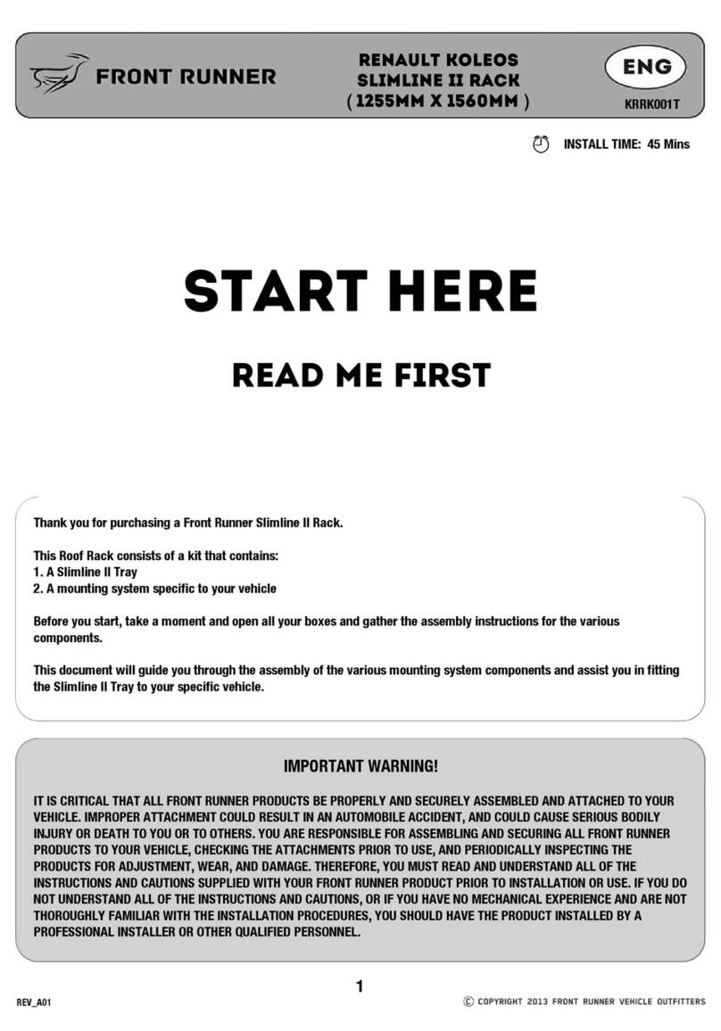 Front Runner KRRK001T Instruction Manual Front Runner KRRK001T Instruction Manual