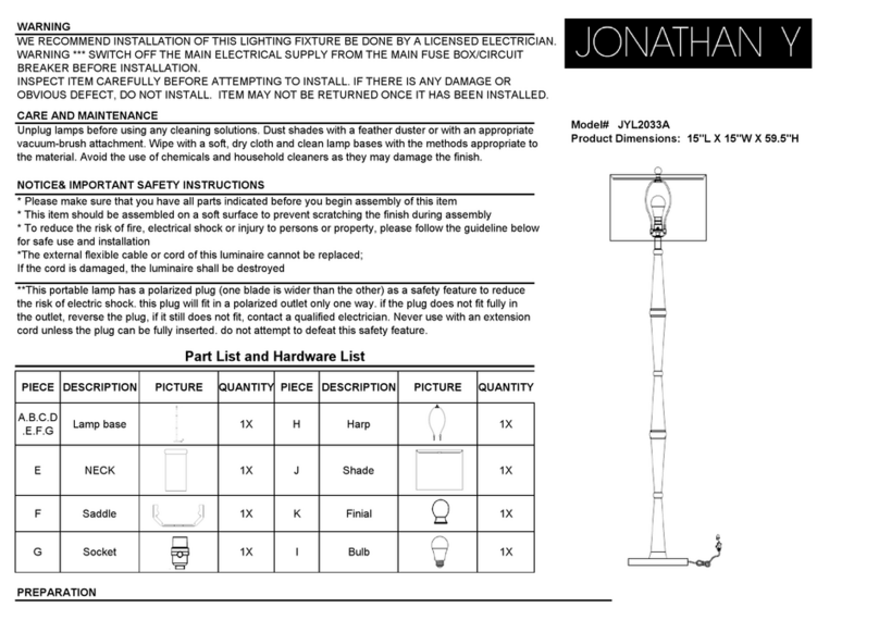 JONATHAN Y JYL2033A manual