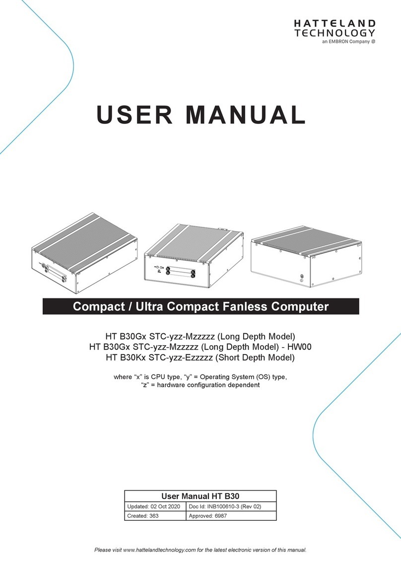 EMBRON HATTELAND HT B30G STC M Series user manual