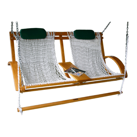 Nags Head Hammocks DELUXE BENT OAK PORCH SWING manual