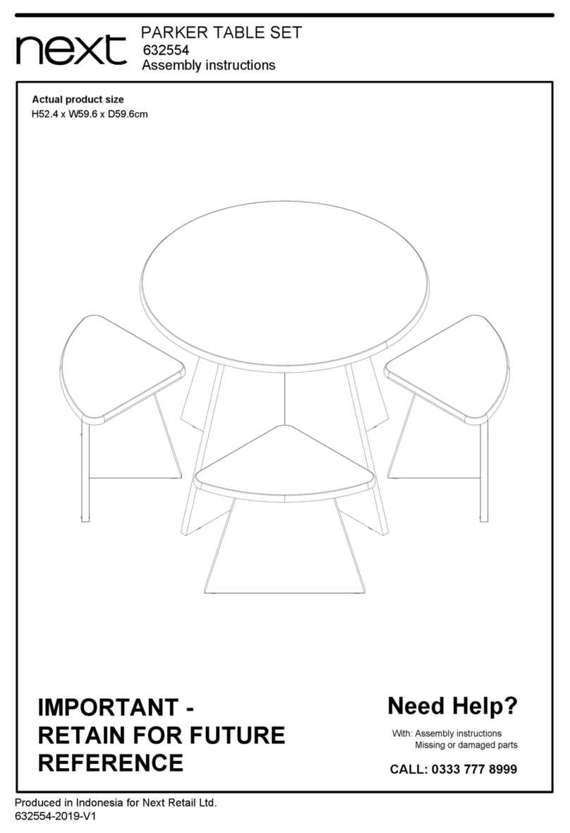 Next PARKER TABLE SET 632554 Assembly instructions Next PARKER TABLE SET 632554 Assembly instructions