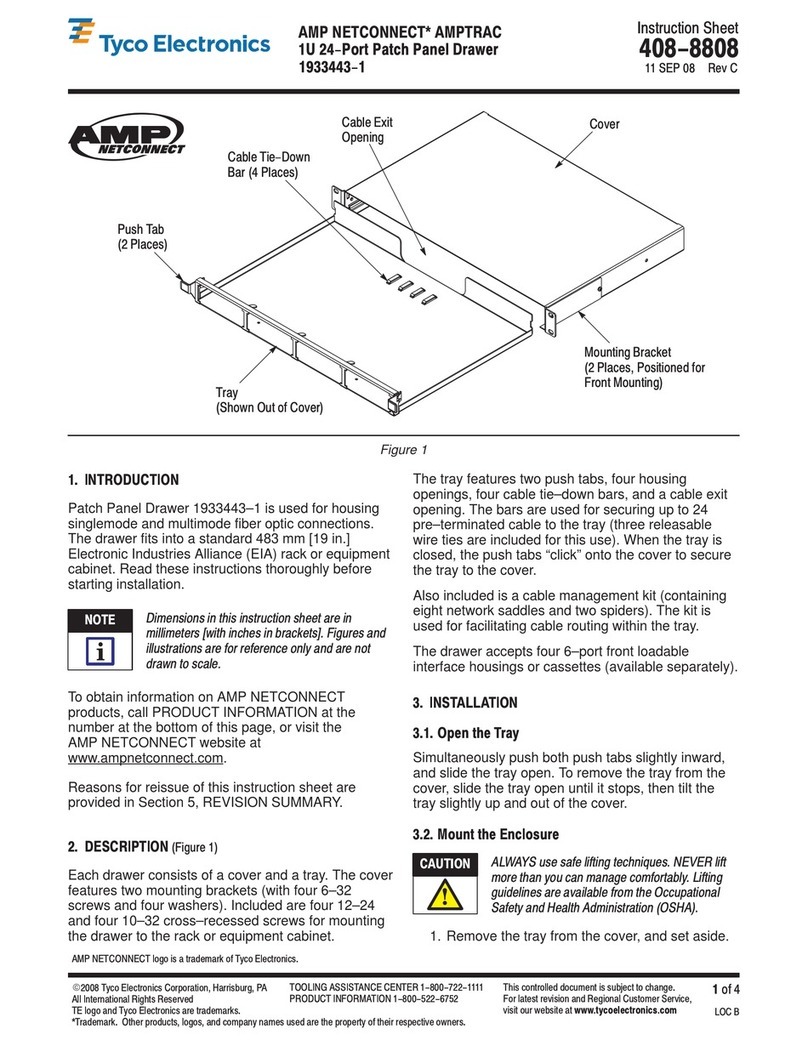 Tyco Electronics AMP NETCONNECT AMPTRAC 1933443-1 User manual