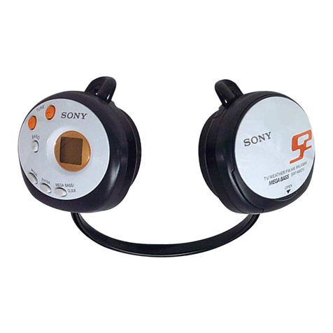 Sony S2 Sports Walkman SRF-HM01V Service manual