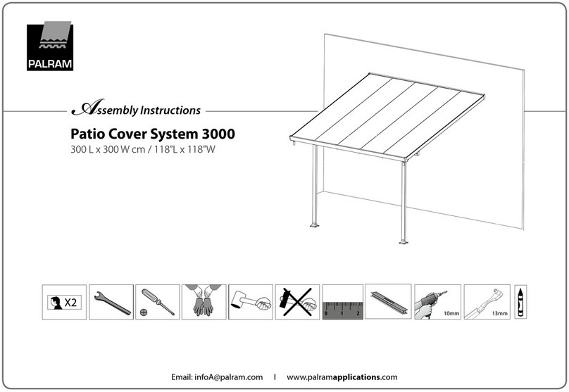 Palram Palermo 3000 Assembly instructions