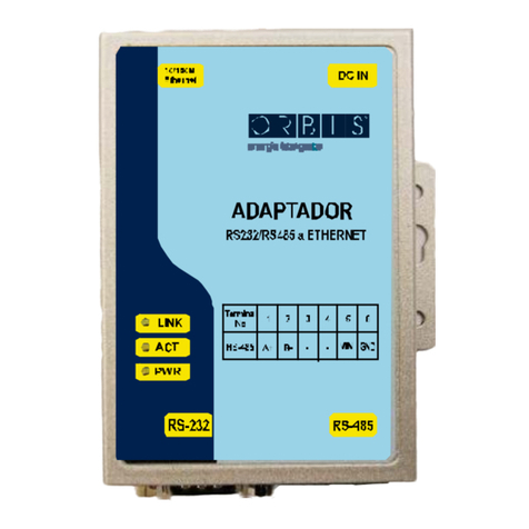 Orbis ADAPTADOR RS232-RS485 A ETHERNET quick start guide
