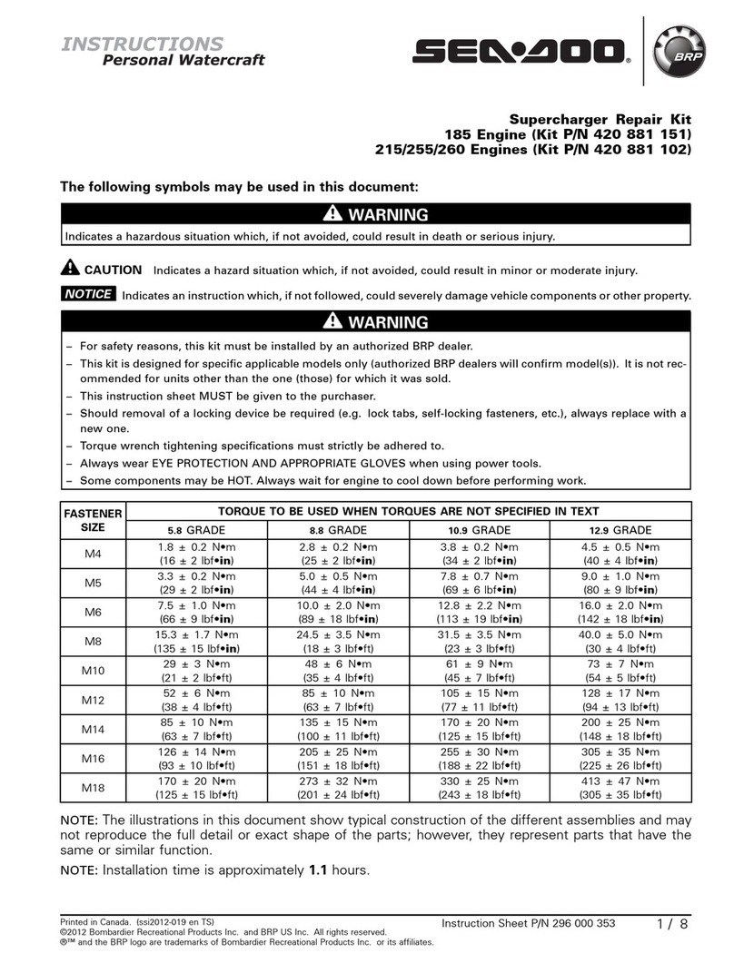 BRP SEA-DOO 420 881 151 instructions BRP SEA-DOO 420 881 151 instructions