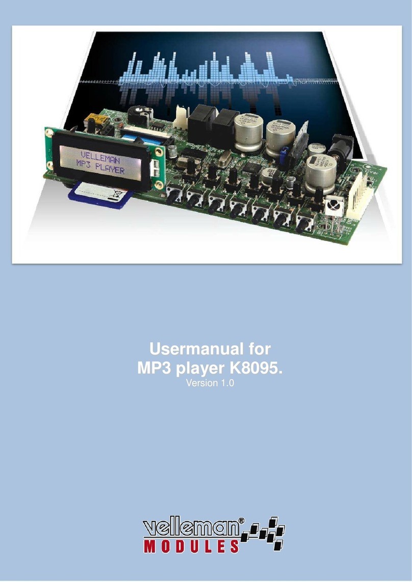 Velleman K8095 User manual