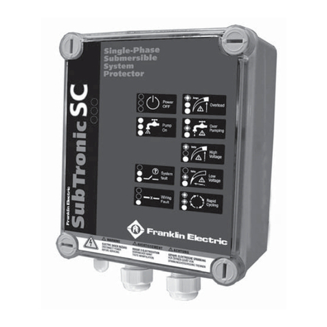 Franklin Electric SubTronicSC ST025PSC Installation and operation instructions