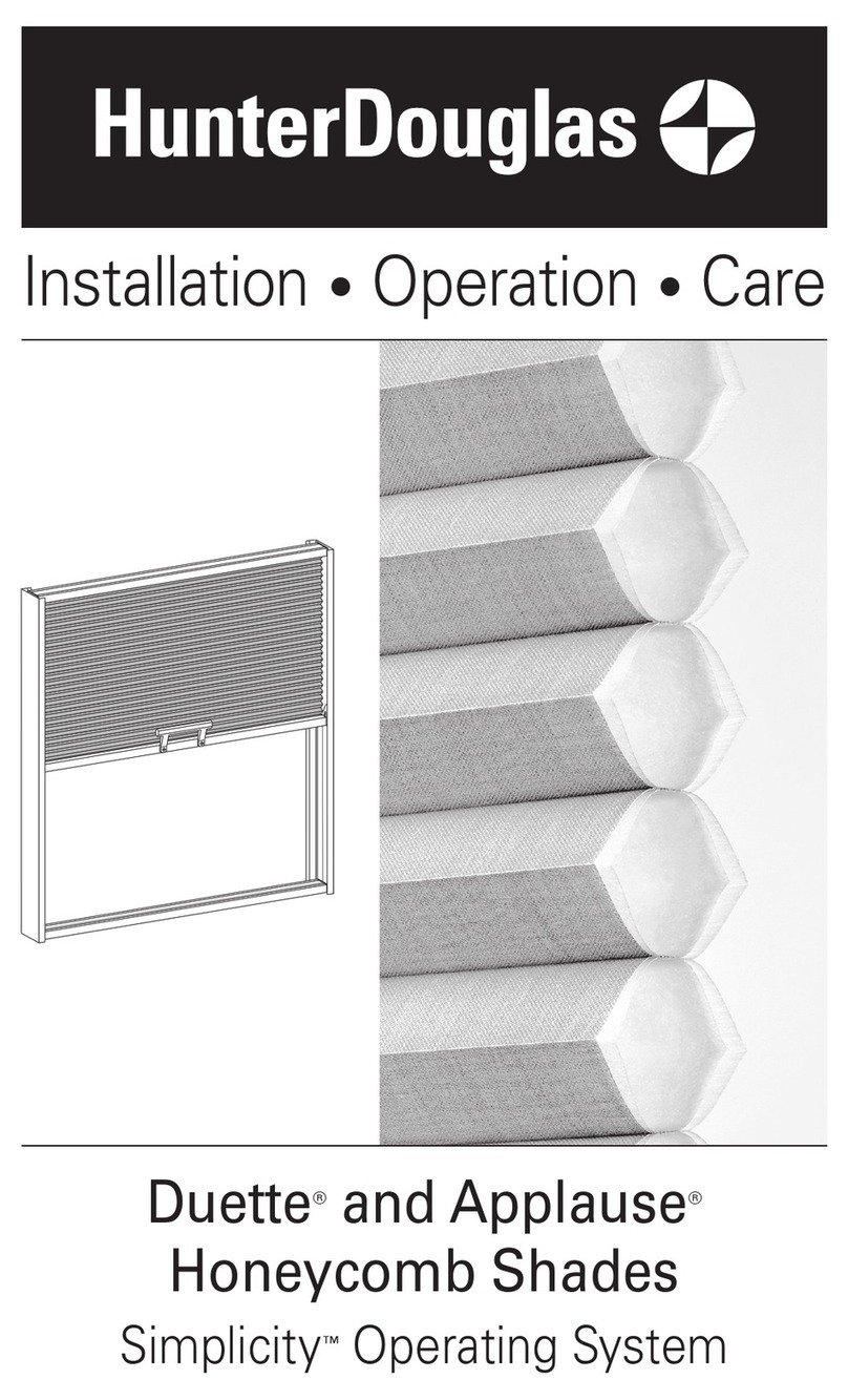 HunterDouglas Duette Installation operation care