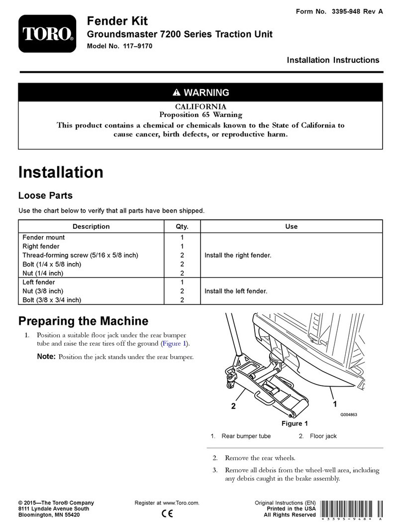 Toro 117-9170 User manual