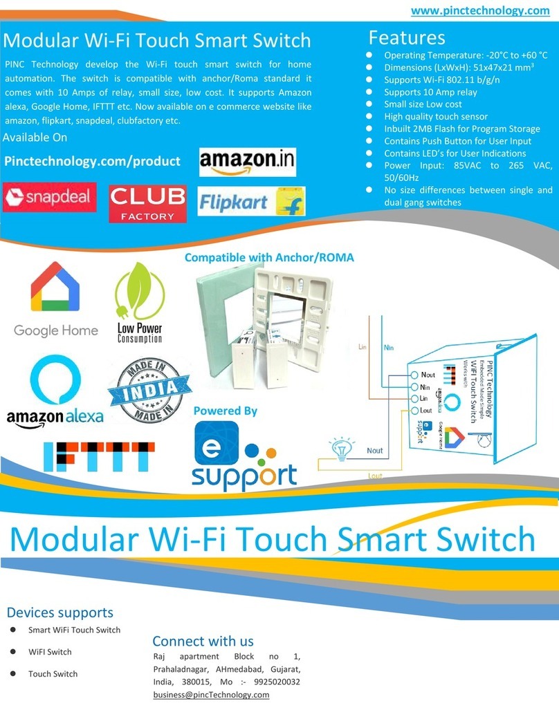 PINC Technology PT-WS-V0-T-1-PB0-TY manual PINC Technology PT-WS-V0-T-1-PB0-TY manual