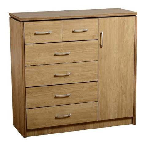 Seconique CHARLES 1 DOOR 6 DRAWER CHEST Assembly instructions