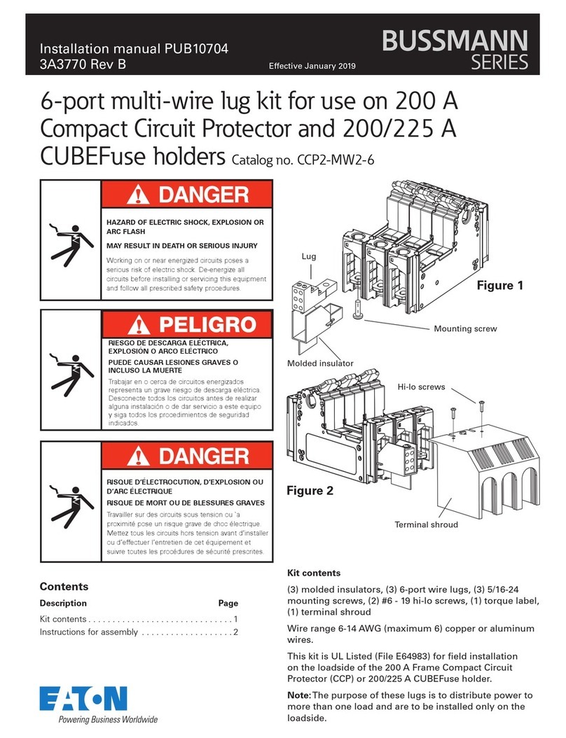 Eaton Bussmann Series User manual