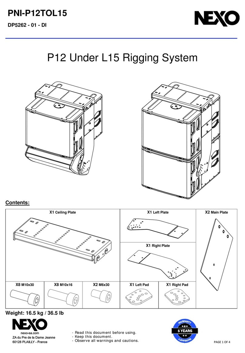Nexo PNI-P12TOL15 manual